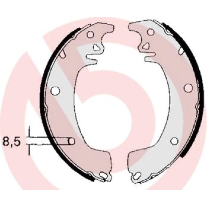 Bremsbackensatz HA S 68 514 Bremsbackensatz HA S 68 514