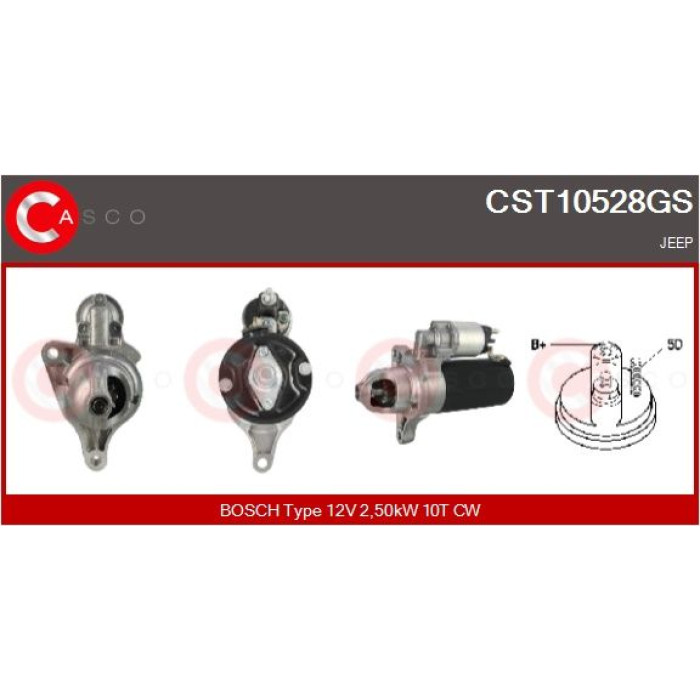 CASCO Anlasser CST10528GS CASCO Anlasser CST10528GS