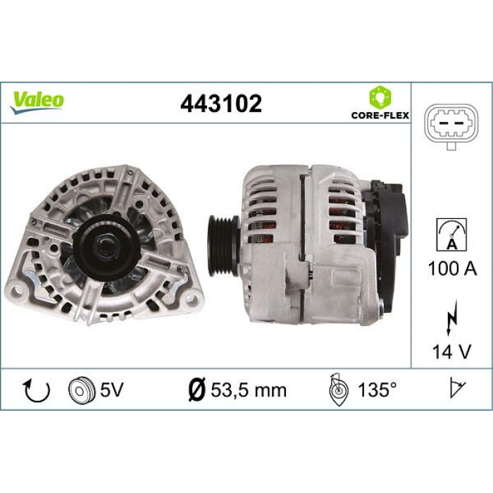 Valeo Lichtmaschine 443102 Valeo Lichtmaschine 443102