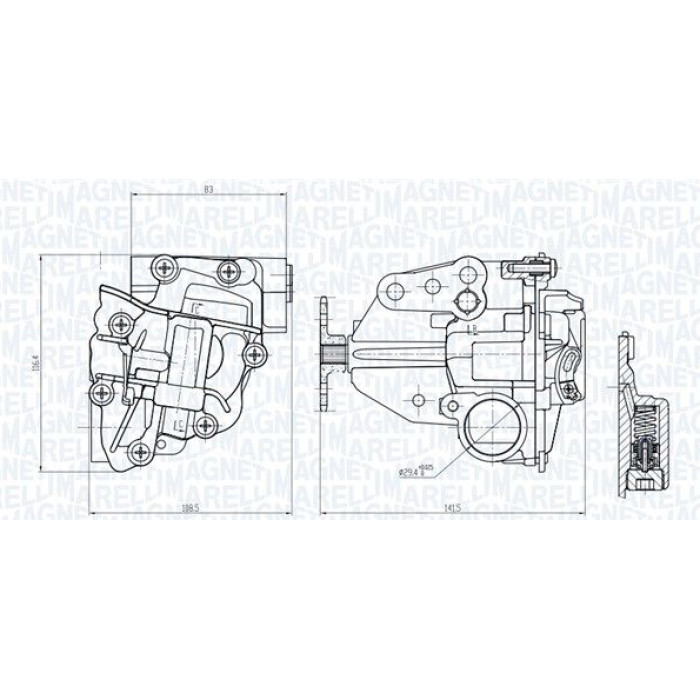 Magneti Marelli Ölpumpe OP0019 Magneti Marelli Ölpumpe OP0019