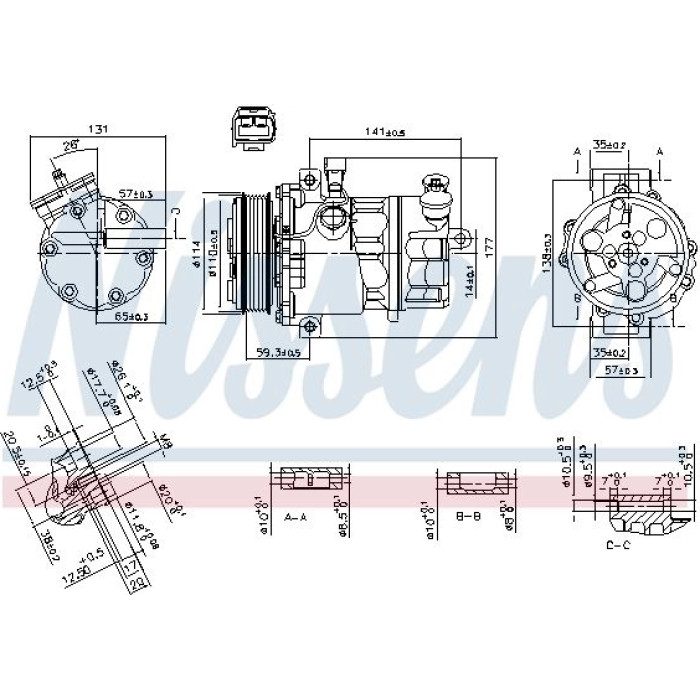 Nissens Klimakompressor PKW 890074 Nissens Klimakompressor PKW 890074