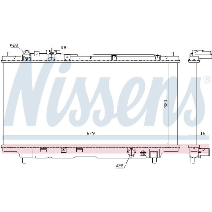 Nissens Wasserkühler PKW 62383A Nissens Wasserkühler PKW 62383A