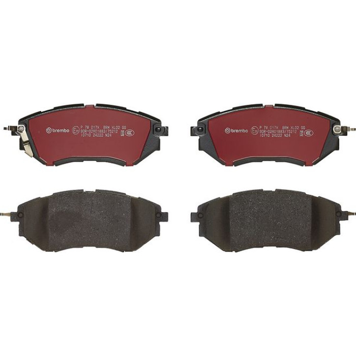 P 78 017X Brembo Xtra Bremsbelagsatz Vorderachse – P 78 017X – 157 x 63 x 18 mm – Bremssystem Akebono – OE Nummer 26296AG000 P 78 017X Brembo Xtra Bremsbelagsatz Vorderachse – P 78 017X – 157 x 63 x 18 mm – Bremssystem Akebono – OE Nummer 26296AG000