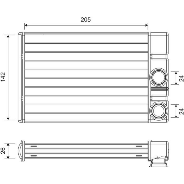 Valeo Wärmetauscher 811513 Valeo Wärmetauscher 811513