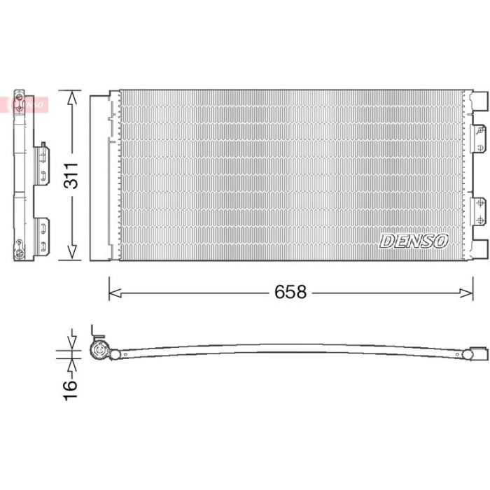 Denso Klimakondensator DCN14002 Denso Klimakondensator DCN14002