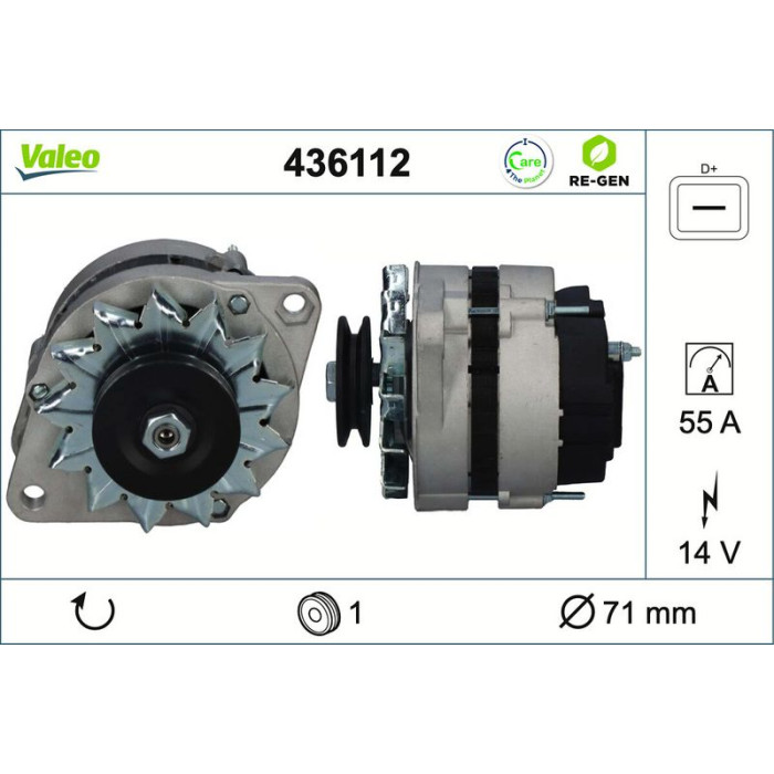 Valeo Lichtmaschine 436112 Valeo Lichtmaschine 436112