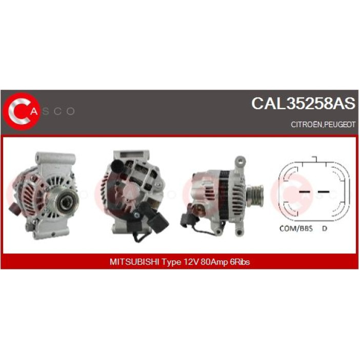 CASCO Generator CAL35258AS CASCO Generator CAL35258AS