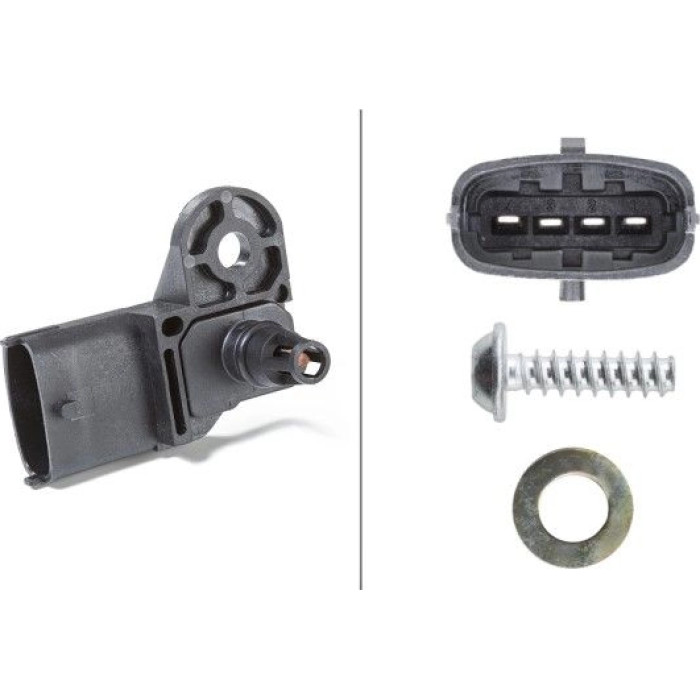 HELLA Sensor, Saugrohrdruck 6PP 009 400-311 HELLA Sensor, Saugrohrdruck 6PP 009 400-311