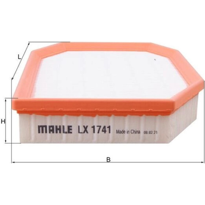 MAHLE Luftfilter LX 1741 MAHLE Luftfilter LX 1741