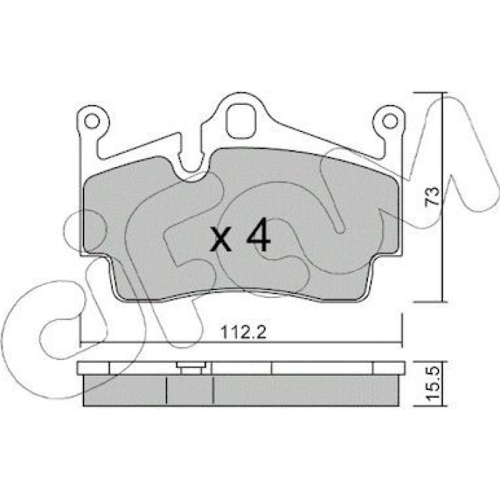 CIFAM Bremsbelagsatz, Scheibenbremse 822-894-0