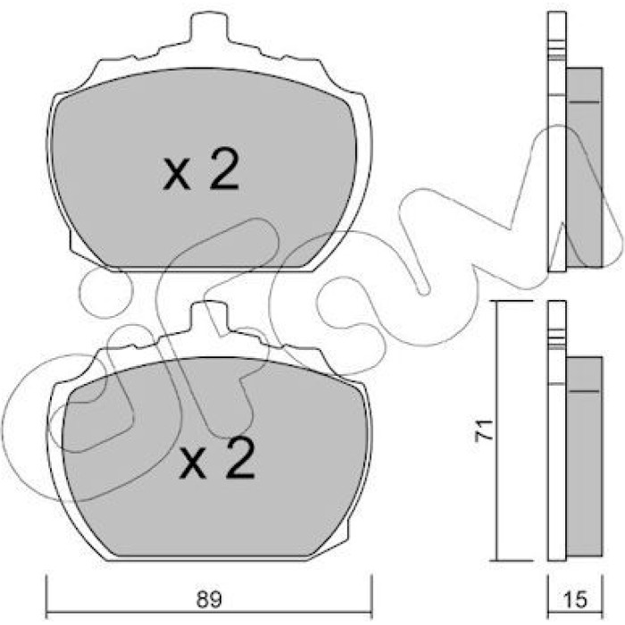 CIFAM Bremsbelagsatz, Scheibenbremse 822-678-0 CIFAM Bremsbelagsatz, Scheibenbremse 822-678-0