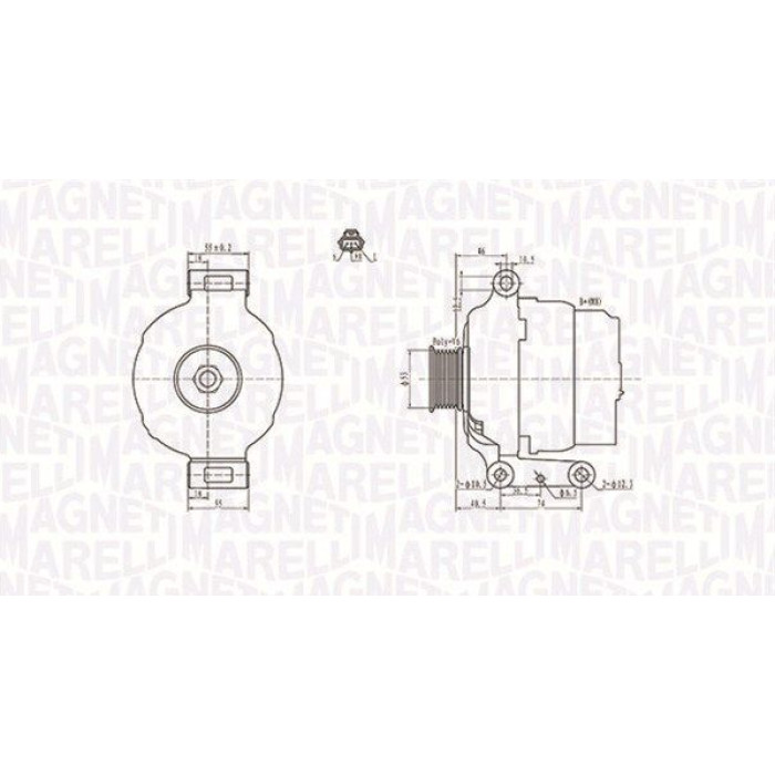 Magneti Marelli Lichtmaschine 063731636010 Magneti Marelli Lichtmaschine 063731636010
