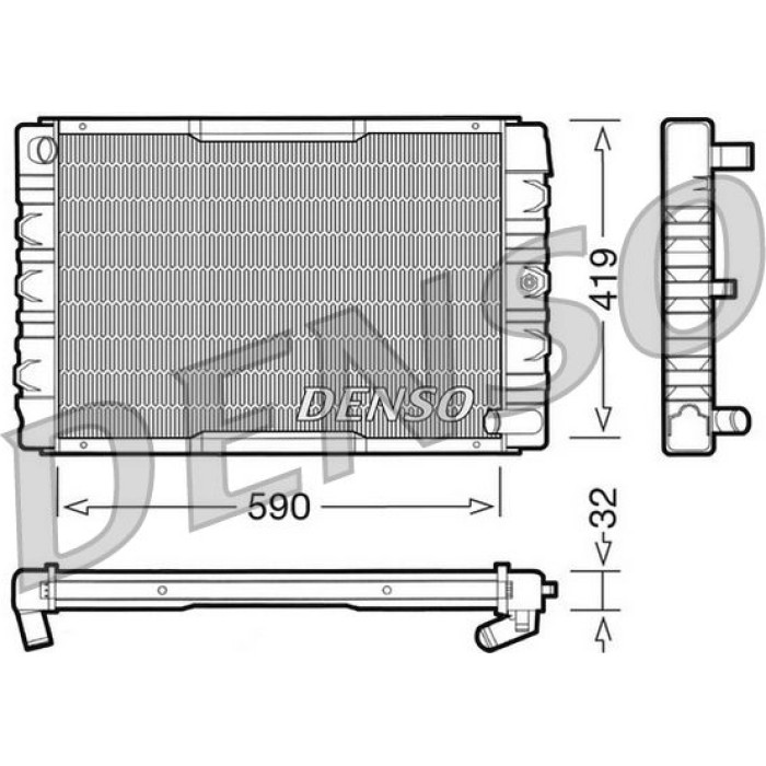 Denso Motorkühler DRM33033 Denso Motorkühler DRM33033