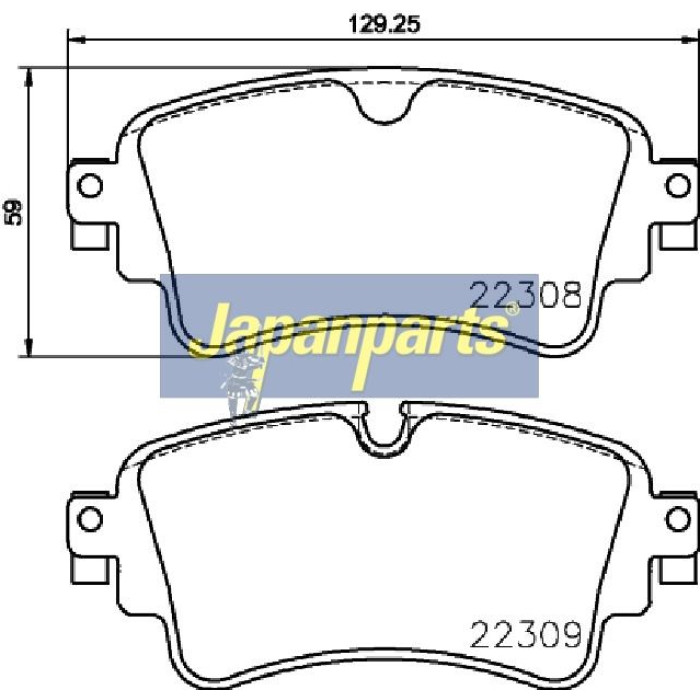 Japanparts Bremsbeläge PP-0910AF Japanparts Bremsbeläge PP-0910AF