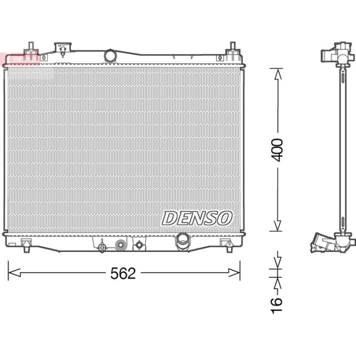 Denso Motorkühler DRM40046 Denso Motorkühler DRM40046