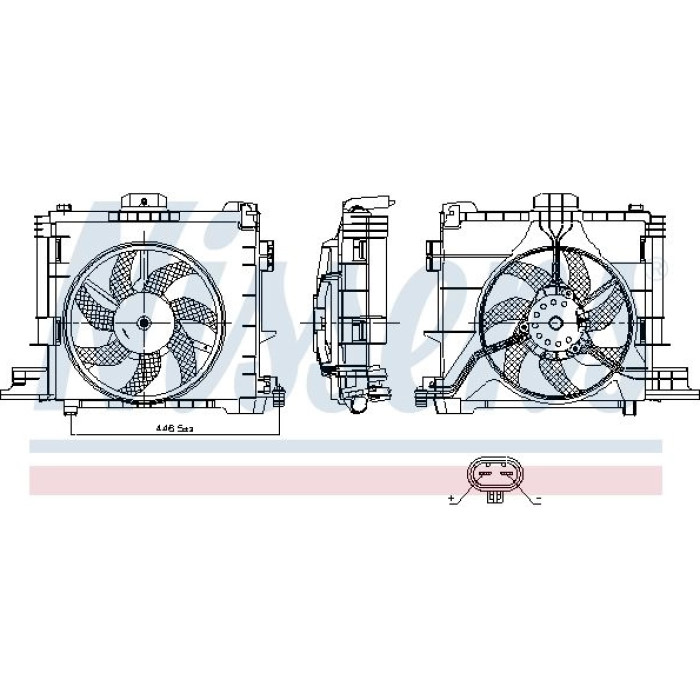 Nissens Kühlerlüfter PKW 850009 Nissens Kühlerlüfter PKW 850009