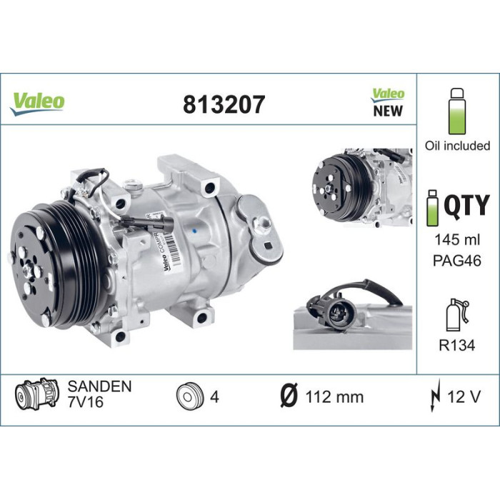 Valeo Klimakompressor 813207 Valeo Klimakompressor 813207