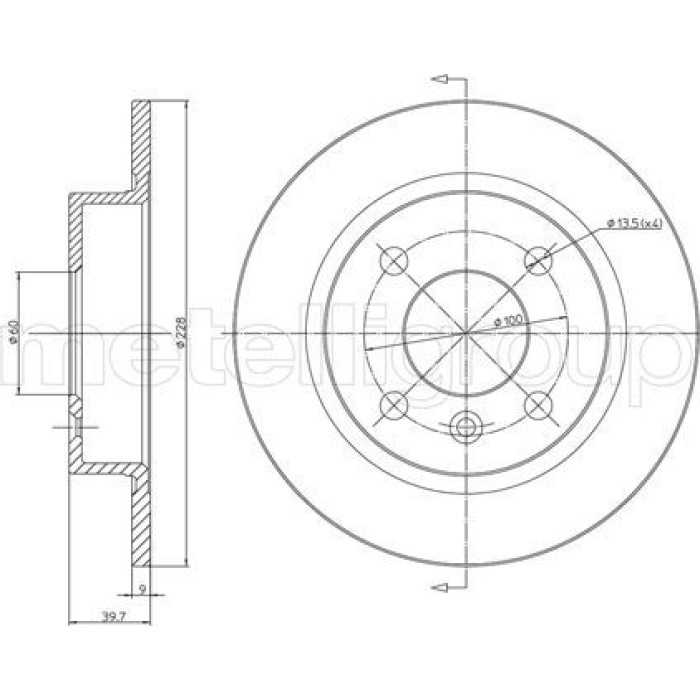 Cifam Bremsscheibe 800-309