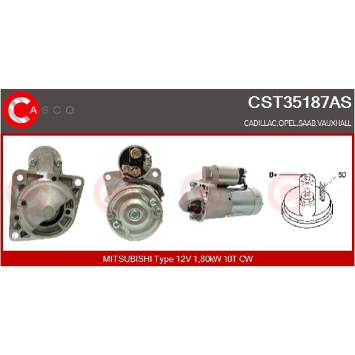CASCO Anlasser CST35187AS CASCO Anlasser CST35187AS