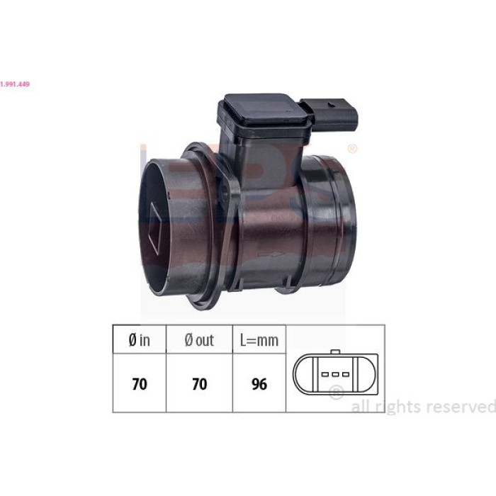 Luftmengenmesser 1.991.449 Luftmengenmesser 1.991.449