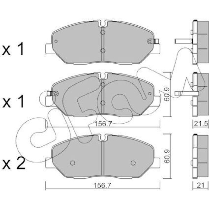 CIFAM Bremsbelagsatz, Scheibenbremse 822-1094-0 CIFAM Bremsbelagsatz, Scheibenbremse 822-1094-0