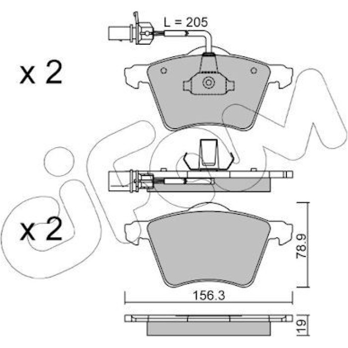 CIFAM Bremsbeläge 822-550-1 CIFAM Bremsbeläge 822-550-1