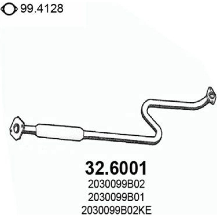 ASSO Mittelschalldämpfer 32.6001 ASSO Mittelschalldämpfer 32.6001