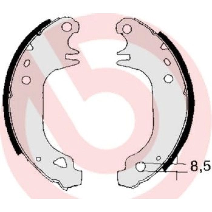Bremsbackensatz HA S 68 517