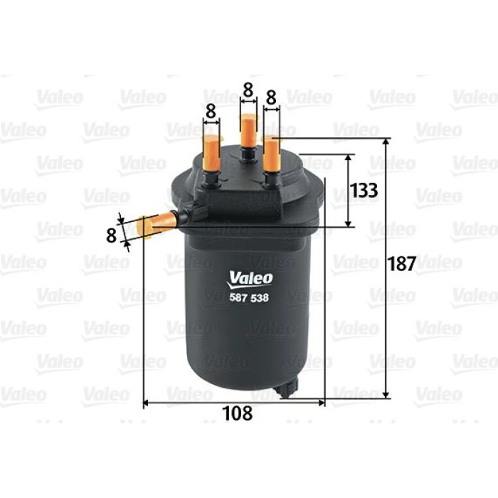 587538 Valeo Kraftstofffilter 587538 587538 Valeo Kraftstofffilter 587538