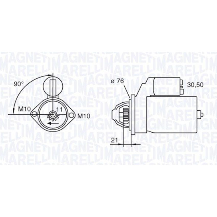 Magneti Marelli Anlasser 063721473010