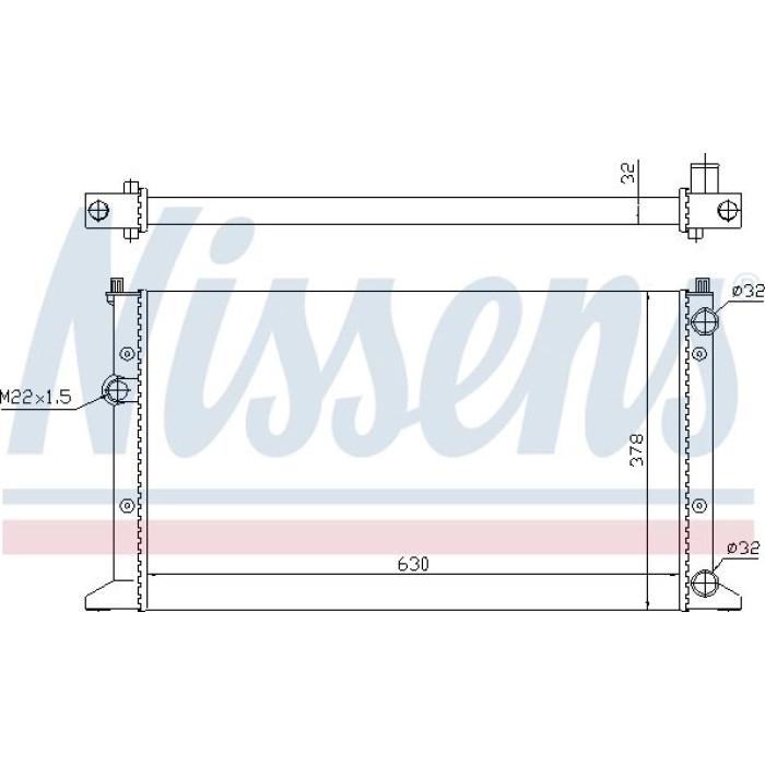 65266 Nissens Wasserkühler PKW 65266 65266 Nissens Wasserkühler PKW 65266