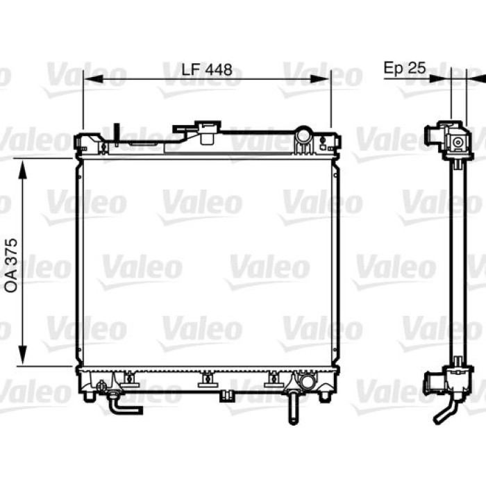 Valeo Motorkühler 735578 Valeo Motorkühler 735578
