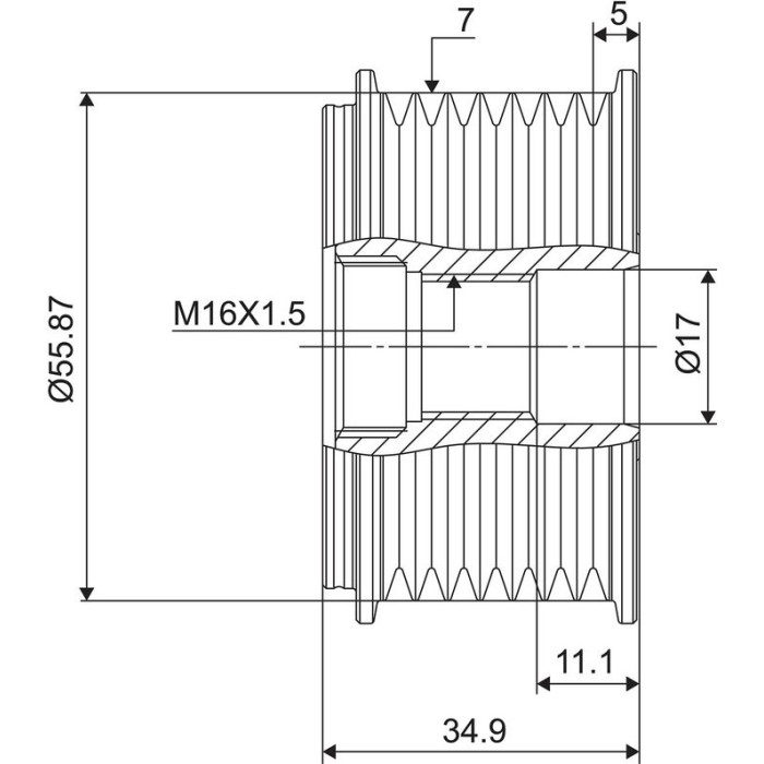 588096 Valeo Lichtmaschinenfreilauf 588096 588096 Valeo Lichtmaschinenfreilauf 588096