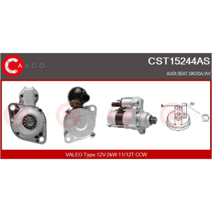 CASCO Anlasser CST15244AS CASCO Anlasser CST15244AS