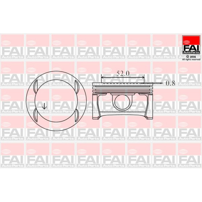 FAI AutoParts Kolben PK11-000 FAI AutoParts Kolben PK11-000
