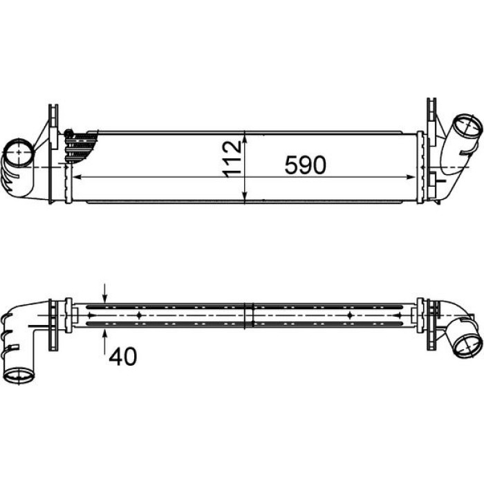 MAHLE Ladeluftkühler CI 495 000S MAHLE Ladeluftkühler CI 495 000S