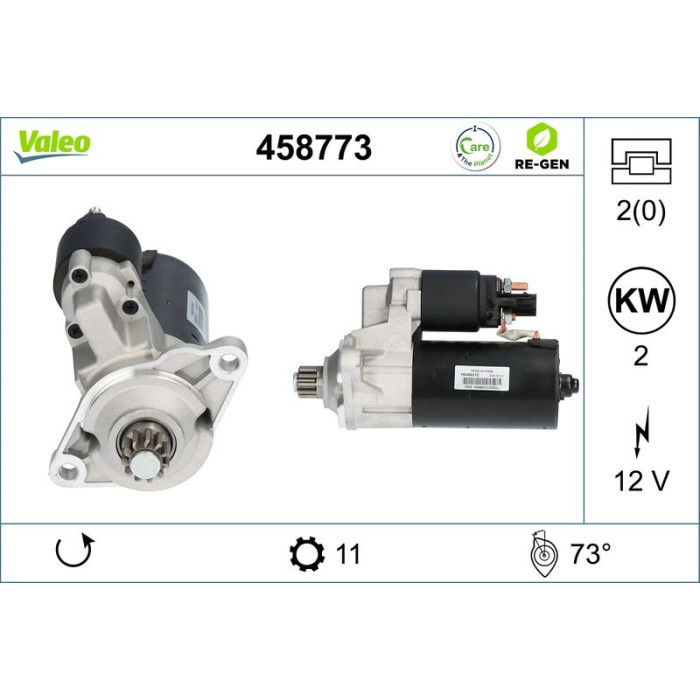 Valeo Anlasser 458773 Valeo Anlasser 458773