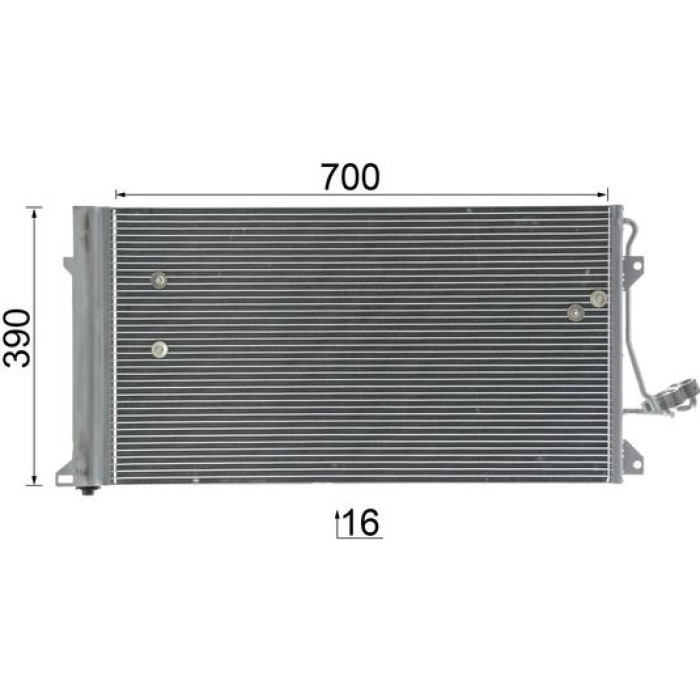 Kondensator, Klimaanlage AC 659 000P Kondensator, Klimaanlage AC 659 000P