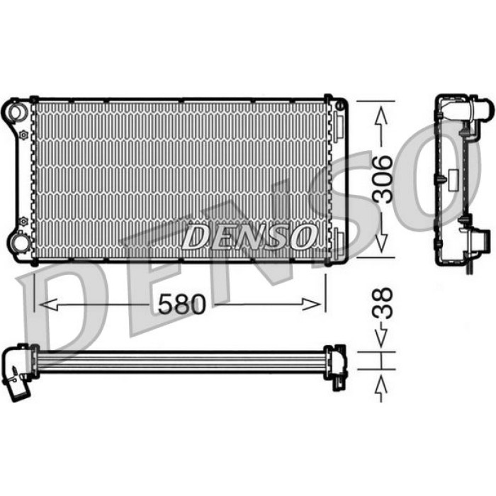 Denso Motorkühler DRM09098 Denso Motorkühler DRM09098