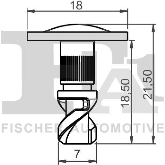 FA1 Befestigungsclip Zier-/Schutzleiste 11-40094.10 FA1 Befestigungsclip Zier-/Schutzleiste 11-40094.10