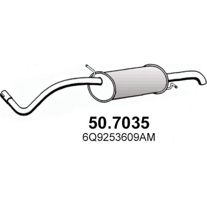 ASSO Endschalldämpfer 50.7035 ASSO Endschalldämpfer 50.7035