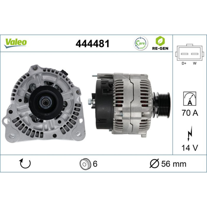 Valeo Lichtmaschine 444481 Valeo Lichtmaschine 444481