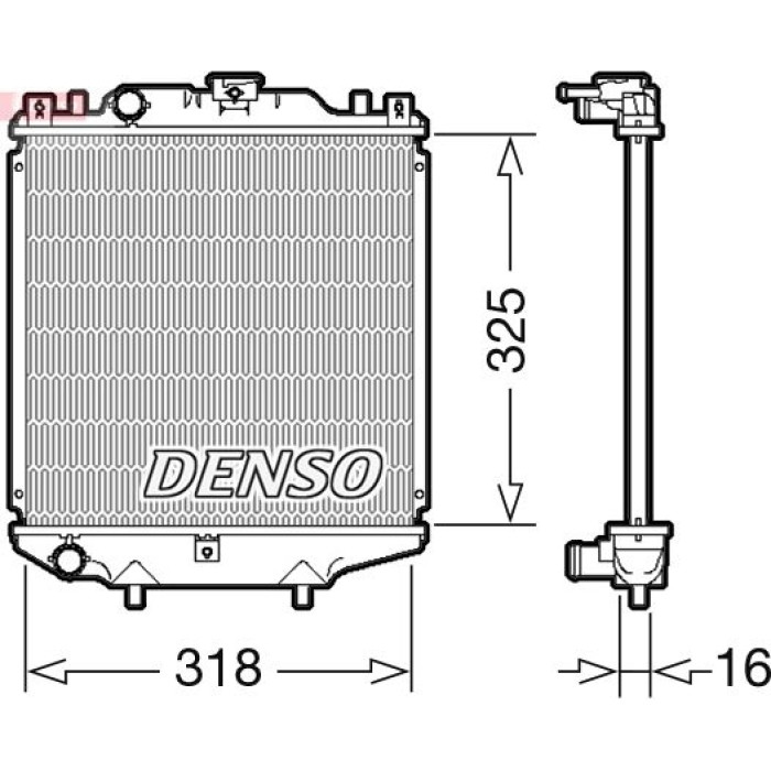 Denso Kühler DRM47029 Denso Kühler DRM47029