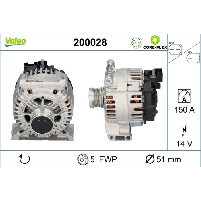Valeo Lichtmaschine 200028 Valeo Lichtmaschine 200028