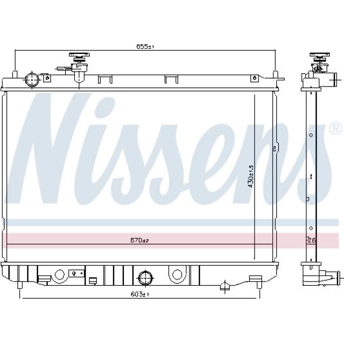 Nissens Wasserkühler PKW 66776 Nissens Wasserkühler PKW 66776