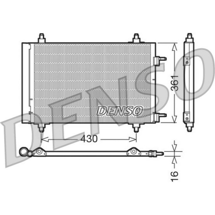 Denso Klimakondensator DCN07019 Denso Klimakondensator DCN07019