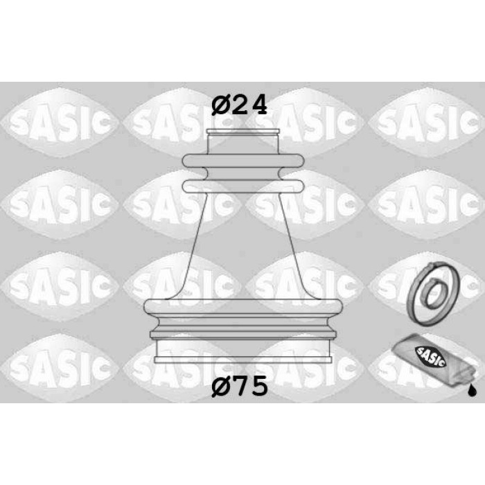 4003416 SASIC Faltenbalgsatz, Antriebswelle 4003416 4003416 SASIC Faltenbalgsatz, Antriebswelle 4003416