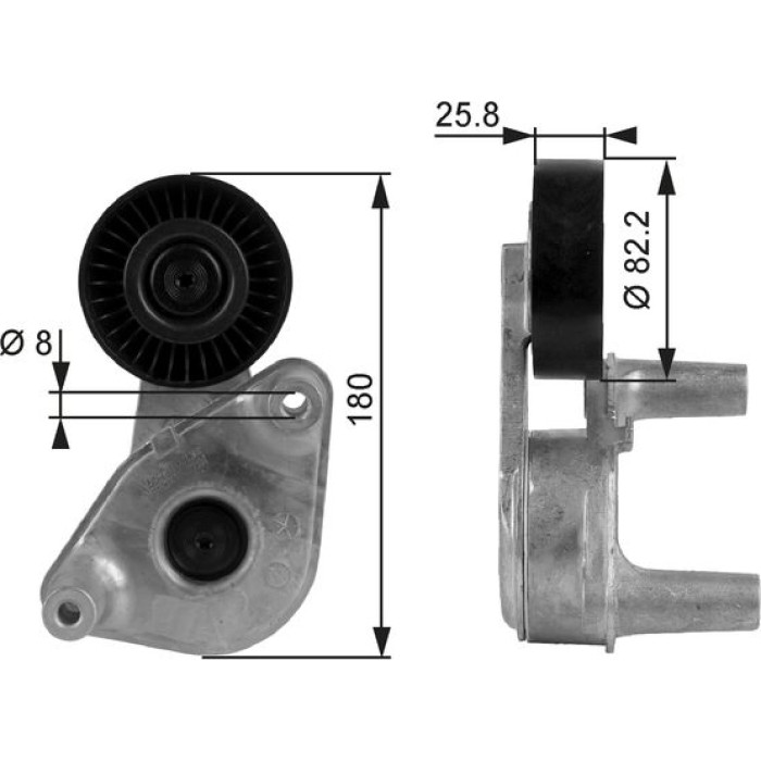 Gates Spannrolle T38149