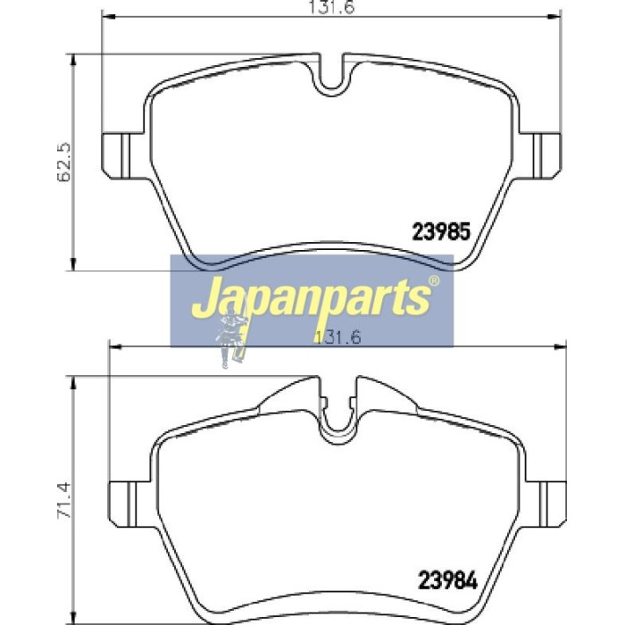 Japanparts Bremsbeläge PA-0136AF