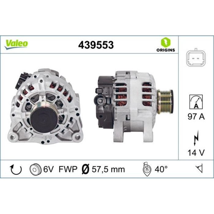 Valeo Lichtmaschine 439553 Valeo Lichtmaschine 439553
